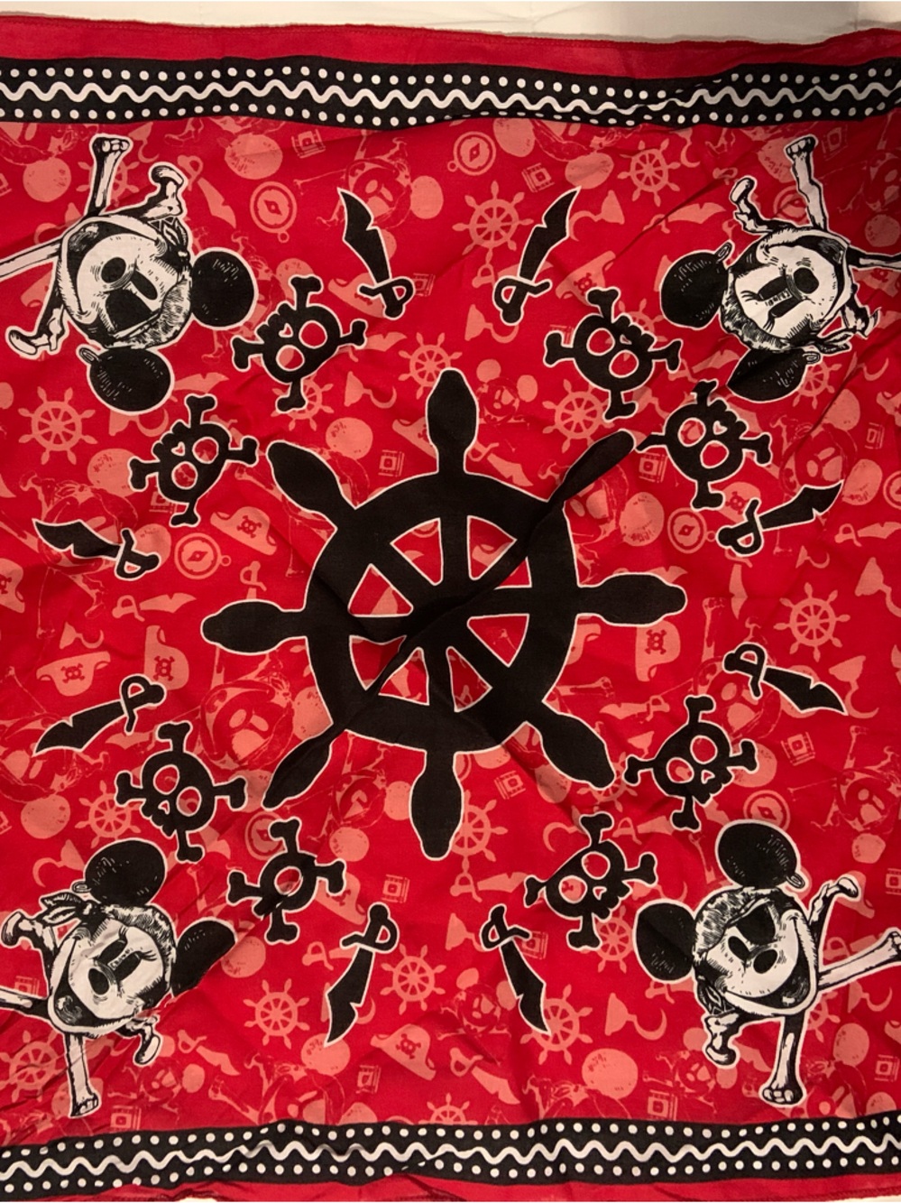 Disney’s Mickey Mouse’s Pirate Night Bandana Scarf from Disney Cruise Line